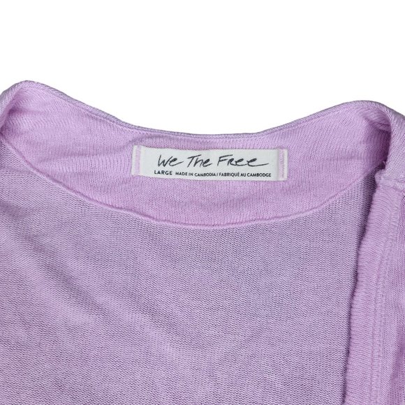 we the free free people pink thin breathable tank top size large - Picture 3 of 3